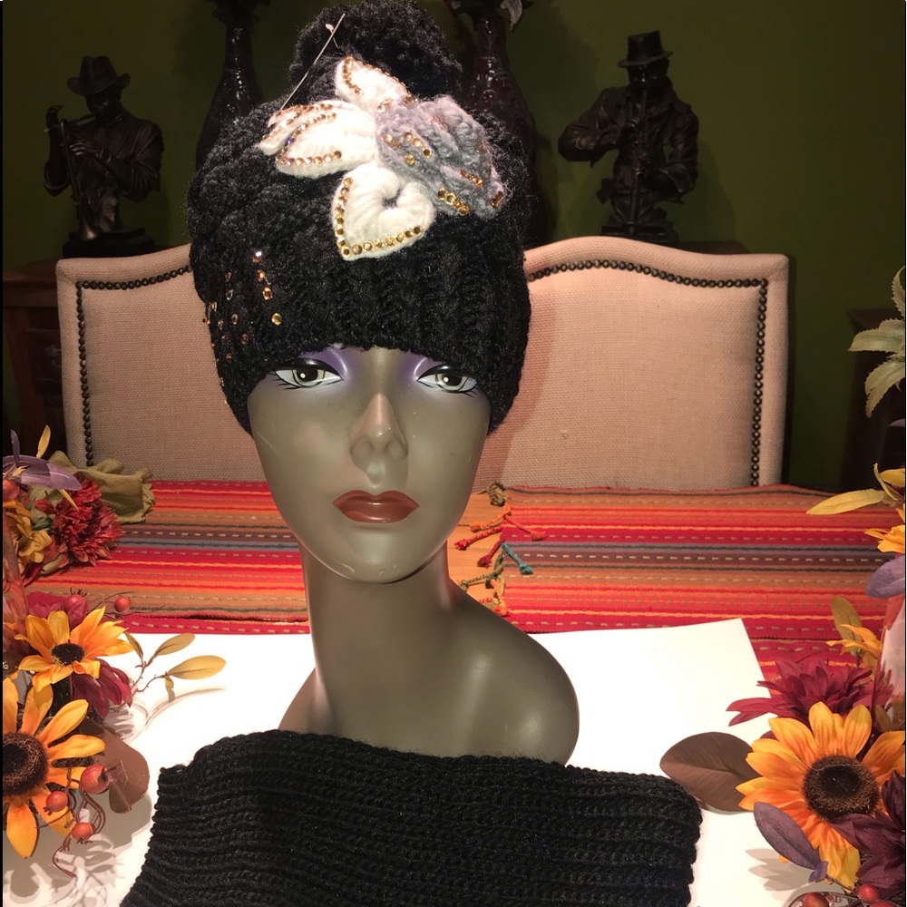Hat with matching scarf